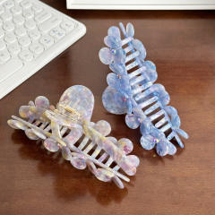Heavy Industry Diamond Grab Clip Flower Acetic Acid hair claw clips