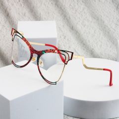 Colorful Butterfly Frame Anti-blue Light Flat Mirror reading glasses