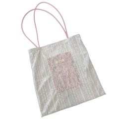 New Pearlescent Canvas Bag Large Capacity General Bag Girl's Lace Portable tote Bag