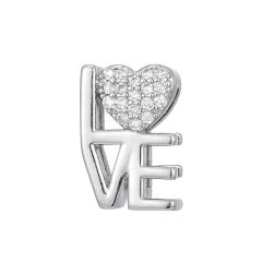 10mm stainless steel bracelet band diamond love heart cross clover charm diy jewelry