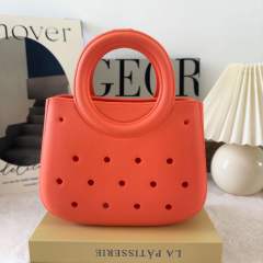 New ladies handbag cartoon love fashion round travel storage bag eva hole bag beach bag