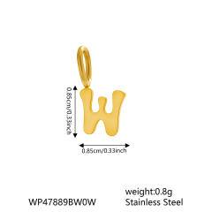 Fashionable Stainless Steel Miniature Alphabet Letters Jewelry Accessories Small Size initial letter