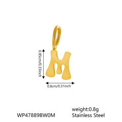Fashionable Stainless Steel Miniature Alphabet Letters Jewelry Accessories Small Size initial letter