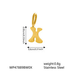 Fashionable Stainless Steel Miniature Alphabet Letters Jewelry Accessories Small Size initial letter