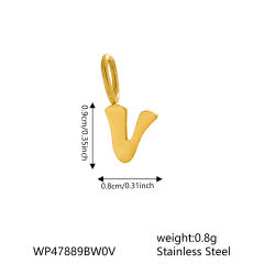 Fashionable Stainless Steel Miniature Alphabet Letters Jewelry Accessories Small Size initial letter