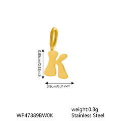 Fashionable Stainless Steel Miniature Alphabet Letters Jewelry Accessories Small Size initial letter