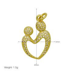 Hollow out mother's day diy jewelry necklace pendant (without chain)