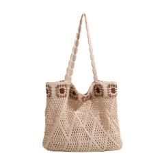 Ethnic Style Woven Bag Women's Hollow Tote Bag All-match Large Capacity beach bag