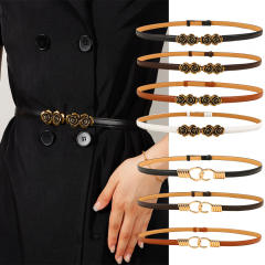 New Women's Belt Adjustable Stretchable Thin Belt Elegant Decorative dress Waist Cover