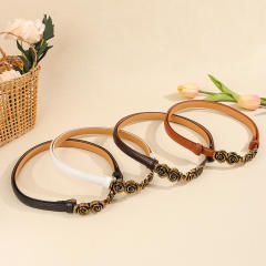 New Women's Belt Adjustable Stretchable Thin Belt Elegant Decorative dress Waist Cover