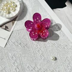 Gradient Candy Color Diamond Egg Flower hair clips hair claw clips