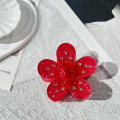 Gradient Candy Color Diamond Egg Flower hair clips hair claw clips