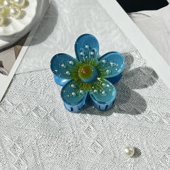 Gradient Candy Color Diamond Egg Flower hair clips hair claw clips