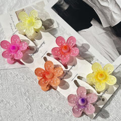 Gradient Candy Color Diamond Egg Flower hair clips hair claw clips