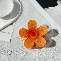 Gradient Candy Color Diamond Egg Flower hair clips hair claw clips