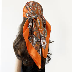 Classic paisley pattern scarf women's trend shawl stain scarf 90cm square scarf head scarf