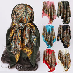 Classic paisley pattern scarf women's trend shawl stain scarf 90cm square scarf head scarf