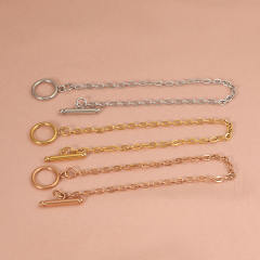 Personalized Geometric chain Necklace diy stainless steel bracelet toggle chain
