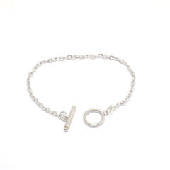 Personalized Geometric chain Necklace diy stainless steel bracelet toggle chain