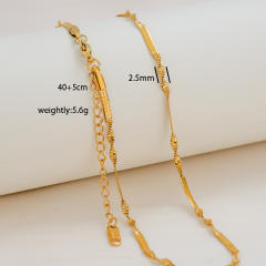 Fashion simple titanium steel basic chain necklace DIY jewelry necklace chain