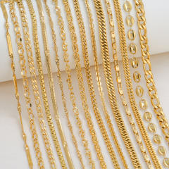 Fashion simple titanium steel basic chain necklace DIY jewelry necklace chain