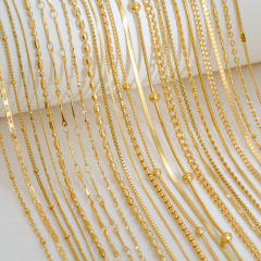 Fashion simple titanium steel basic chain necklace DIY jewelry necklace chain