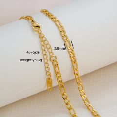 Fashion simple titanium steel basic chain necklace DIY jewelry necklace chain