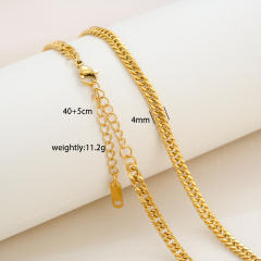 Fashion simple titanium steel basic chain necklace DIY jewelry necklace chain
