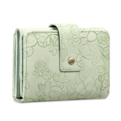 New Short Wallet Short Fashion Carved Women's Clutch Large Capacity Three-fold Storage Bag Wallet