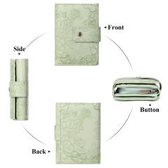New Short Wallet Short Fashion Carved Women's Clutch Large Capacity Three-fold Storage Bag Wallet