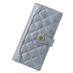 Chanel Style qulited pattern Long Women's Wallet 2025 New Embroidered Multifunctional Wallet Sunflower Clutch