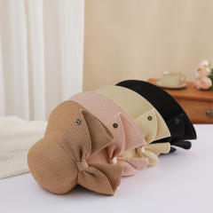 Sunscreen Straw Hat Summer Travel All-match Bow Open Eaves Sunshade bucket hat
