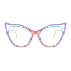 Fashionable Cat Eye Metal Sunglasses Anti Blue Light reading glasses