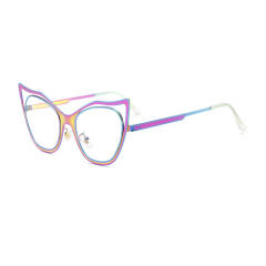 Fashionable Cat Eye Metal Sunglasses Anti Blue Light reading glasses