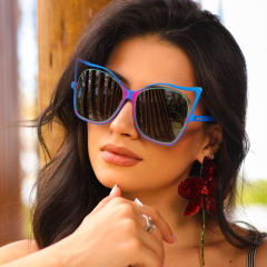 Fashionable Cat Eye Metal Sunglasses Anti Blue Light reading glasses