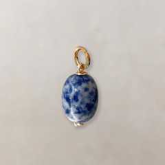 Chinese Style Oval Jade Pendant charm DIY jewelry
