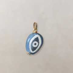Chinese Style Oval Jade Pendant charm DIY jewelry