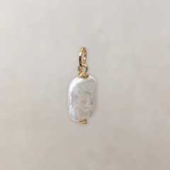 Chinese Style Oval Jade Pendant charm DIY jewelry