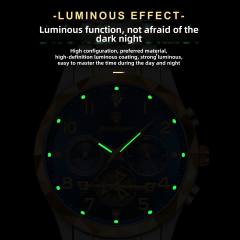 New men's watch waterproof luminous fashion quartz steel band watch