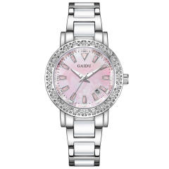 Women's Watch Light Luxury Diamond-encrusted Shellfish Watch Waterproof Steel Belt Calendar Quartz Women's Watch