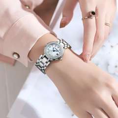 Small Dial Women's Steel Band Watch Domestic Watch Waterproof Luminous Elegant Women