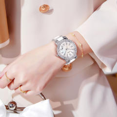 Women's Watch Light Luxury Diamond-encrusted Shellfish Watch Waterproof Steel Belt Calendar Quartz Women's Watch