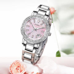 Women's Watch Light Luxury Diamond-encrusted Shellfish Watch Waterproof Steel Belt Calendar Quartz Women's Watch