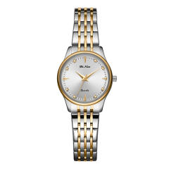 Drill Face Men's Women's Double Calendar Business Casual Fashion Quartz steel band watch