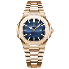Men's watch ultra-thin waterproof luxury fashion quartz watch steel band watch