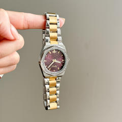 women's watches gold watches women's high-value waterproof quartz steel band watch