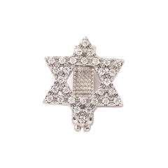 18K gold plated copper full diamond cute rainbow animal boy girl charm for belt band bracelet