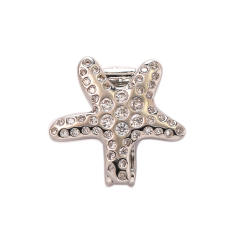 18K gold plated copper full diamond cute rainbow animal boy girl charm for belt band bracelet