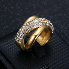 Hip-hop Fashion Exquisite Luxury Ring stainless steel diamond rings