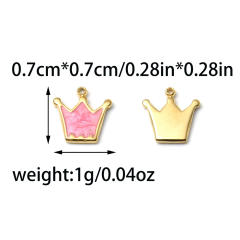 304 Stainless steel the queen series heels crown Wine Glass enamel charms DIY jewelry accessory